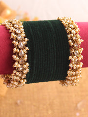 Sharvi Bangle Set-Green