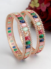 Antra Bangle Set Rose Gold