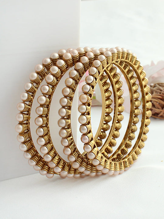 Nitya Bangle Set - Rose Gold