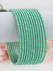 Nia Bangle Set-Mint Green