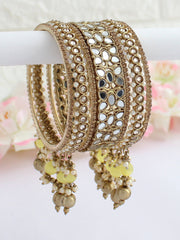 Azeen Bangle Set-Yellow