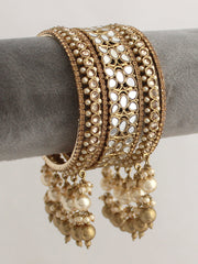 Azeen Bangle Set-Pearl