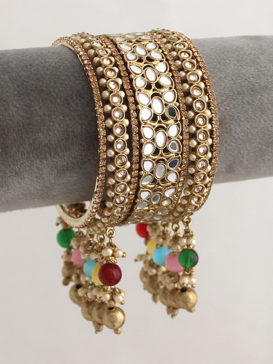 Azeen Bangle Set-Multicolor