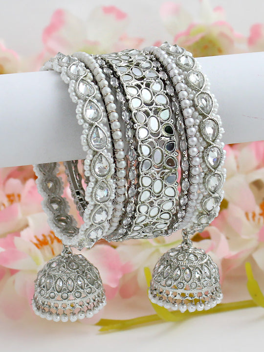 seher Bangle Set-Silver
