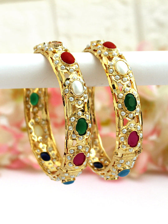 Hiba Bangle Set-Multicolor