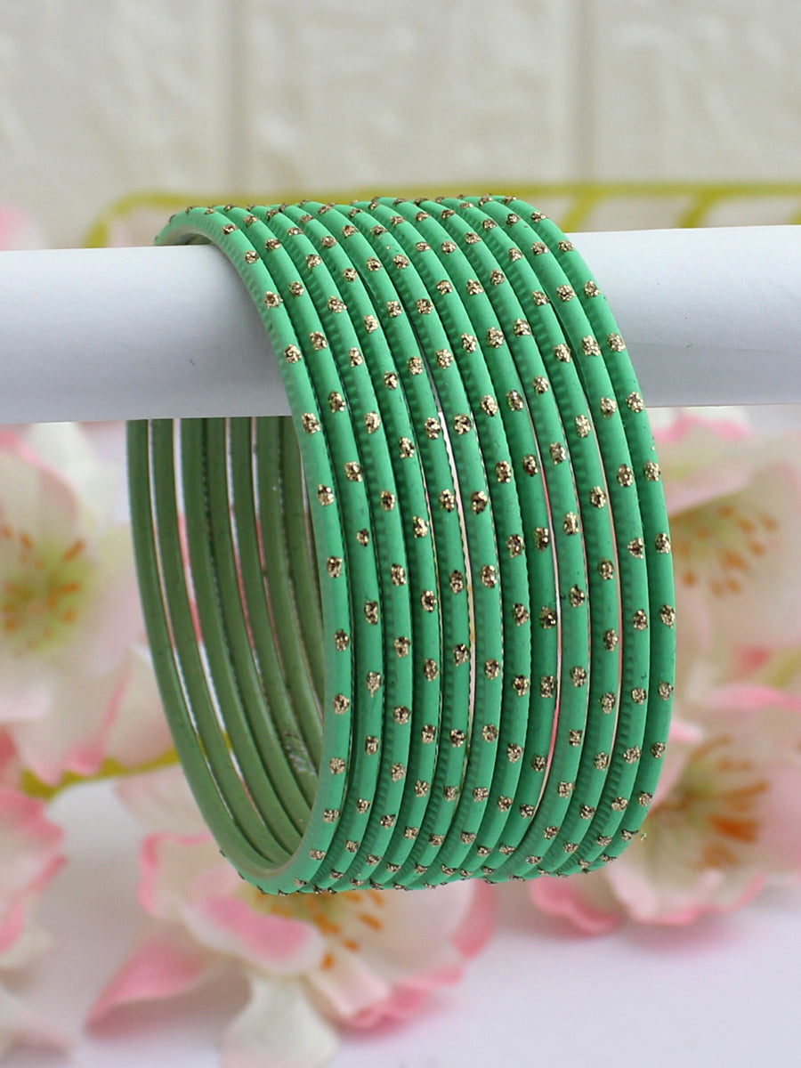 Sia Bangle Set-Sage Green