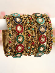 Shahin Bangle Set-Multicolor