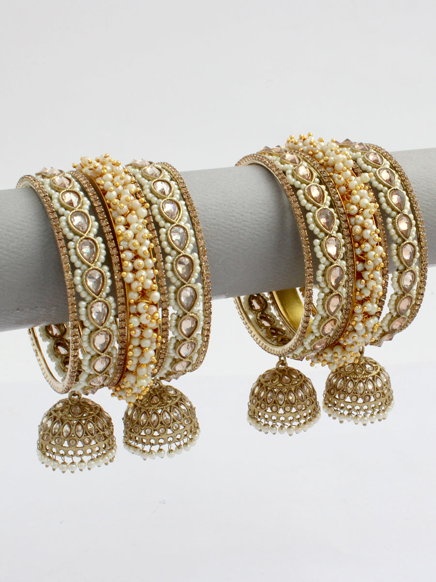 Zareen Bangle Set-Golden