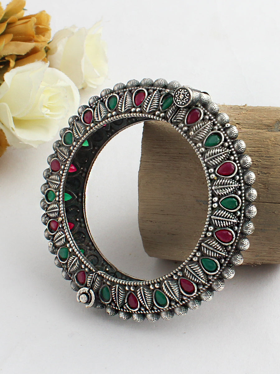 Mayura Bangle-Maroon &  Green