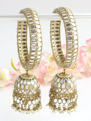 Chetna Jhumki Bangle Set - Golden