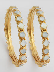 Shreyasi Bangle Set-Pearl