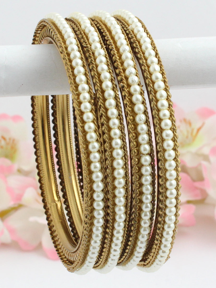 Suzain Bangle Set-Pearl