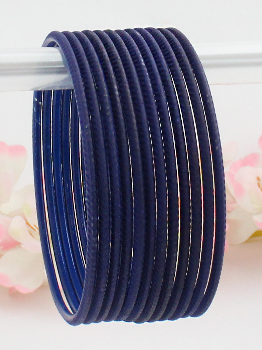 Sana Bangle Set- Navy Blue