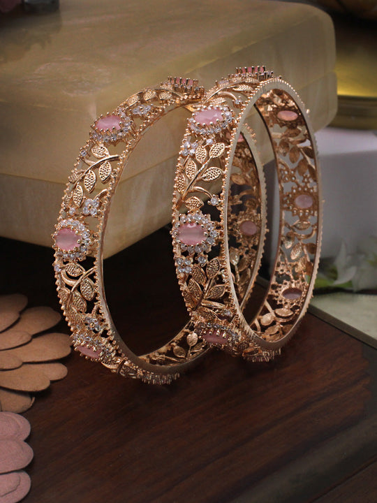 Inayat Bangle Set-Pastel Pink