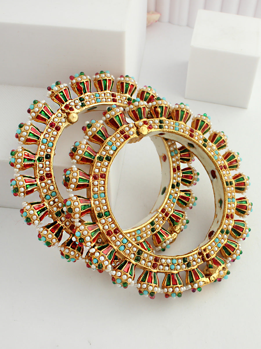 Drishti Bangle Set-Multicolor