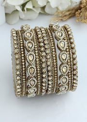 Avisha Bangle Set-Gold