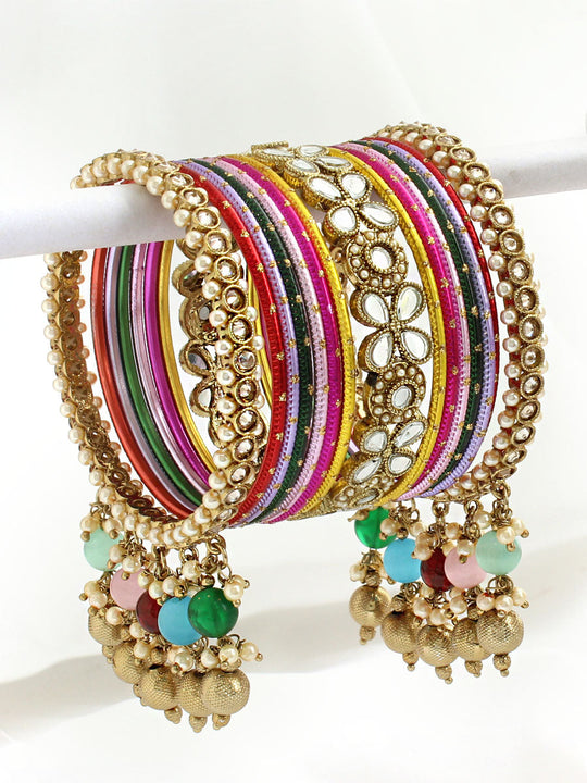 Aditi Bangle Set-Multicolor