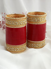 Shreya Bridal Choora Bangle Set-Maroon