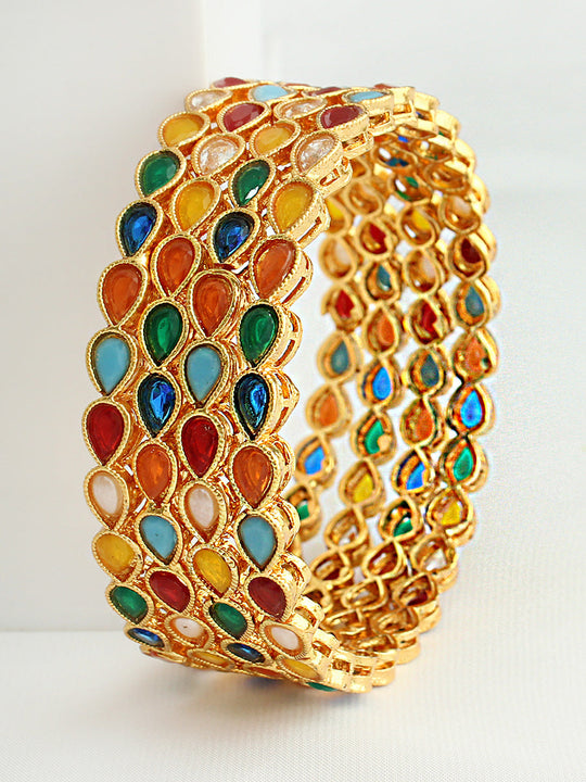 Shairy Bangle Set-Multicolor