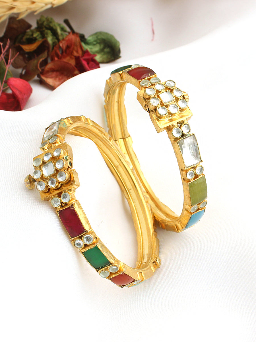 Jivika Bangle Set-Multicolor