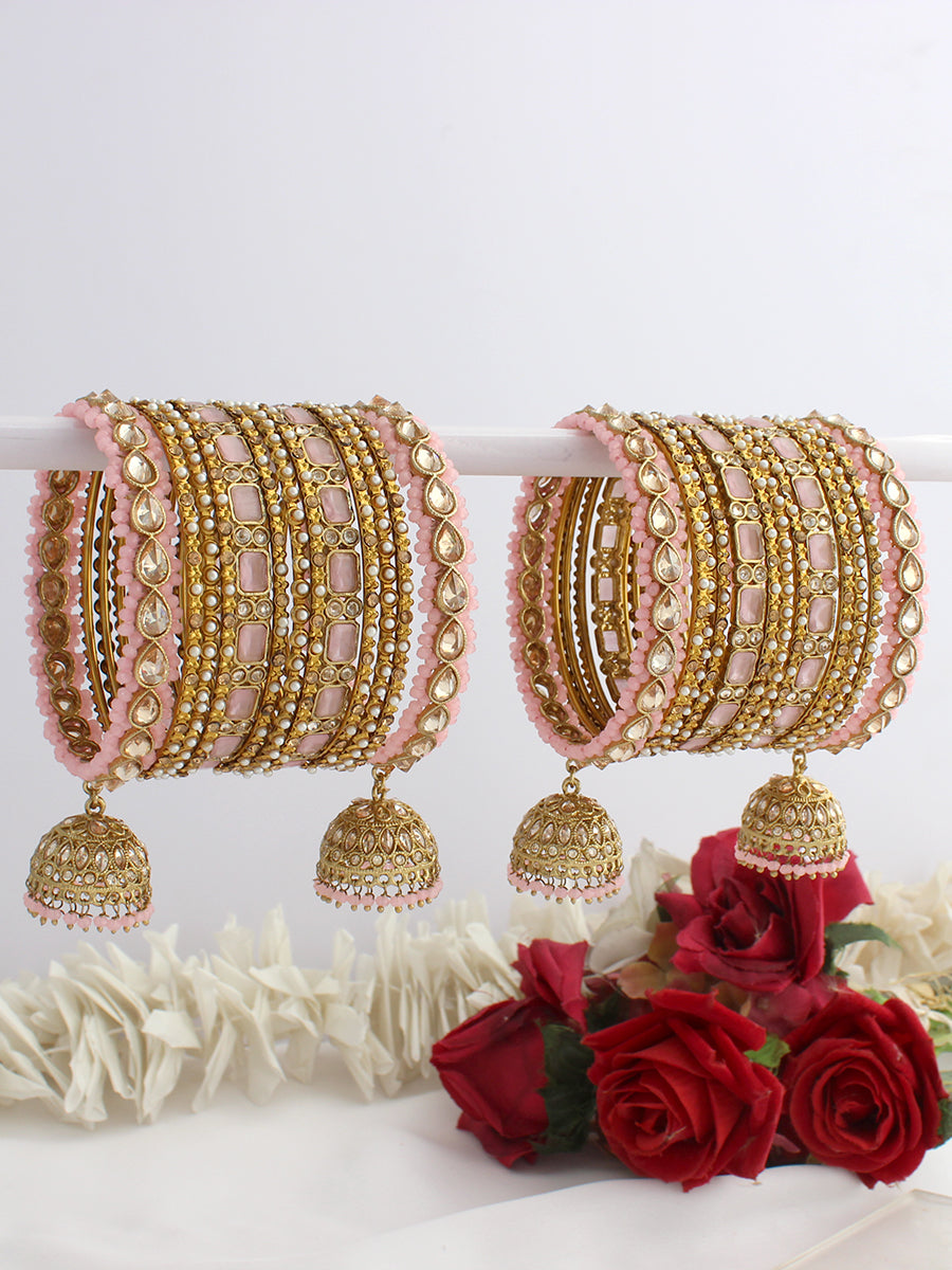 Sitashi Bangle Set / Stack-pastel pink