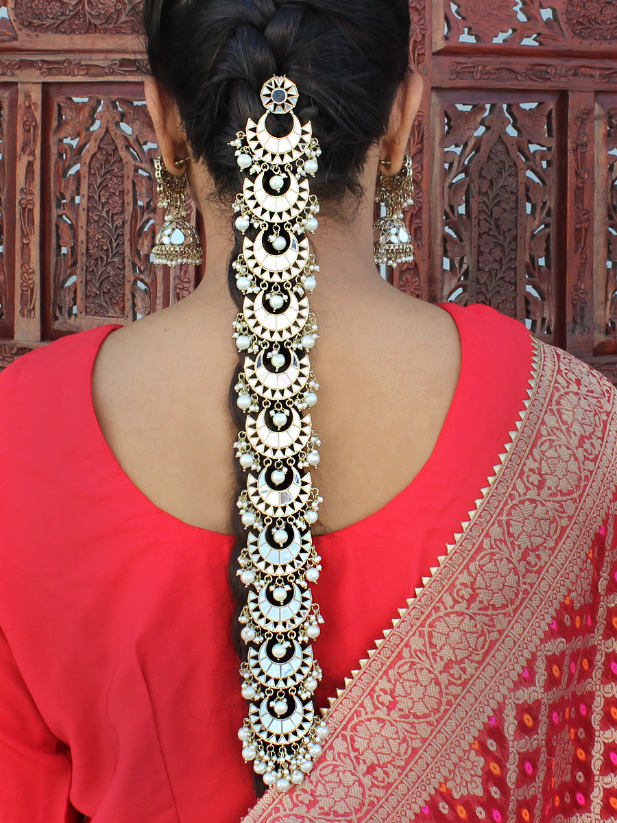 Nushrat Mirror Hair Accessory / Choti