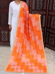 Simran Phulkari Dupatta-Peach