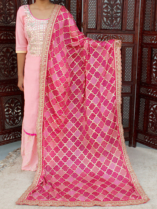 Sanskriti Dupatta-Pink