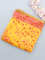 Rayma Yellow Banarasi Silk Dupatta