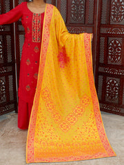 Rayma Yellow Banarasi Silk Dupatta-Yellow