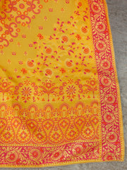 Rayma Yellow Banarasi Silk Dupatta