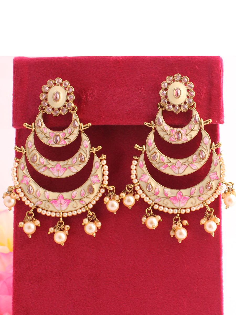 Kriti Earrings-Ivory