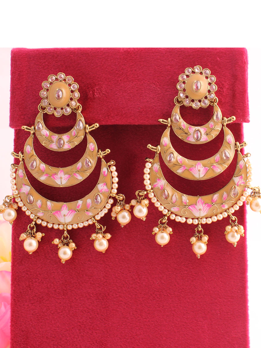 Kriti Earrings-Beige