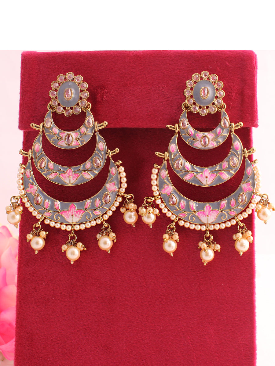 Kriti Earrings-Grey