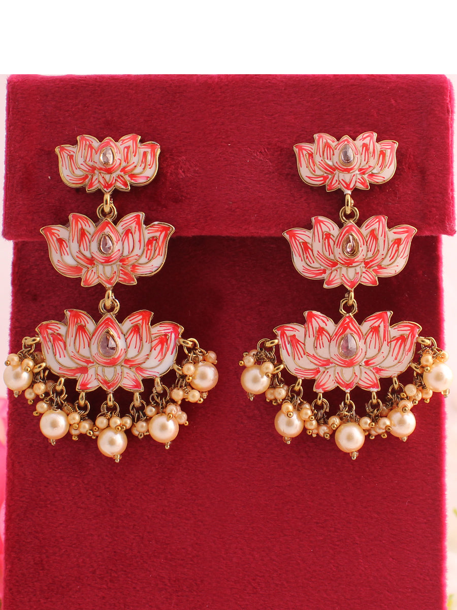 Kamal Earrings-Red