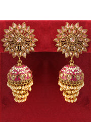 Ashna Earrings-Hot Pink