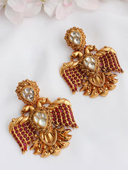 Nandita Earrings - Ruby