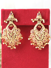 Shazia Earrings-Ruby