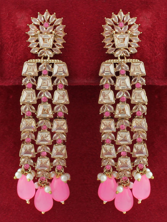 Celina Earrings-Pink