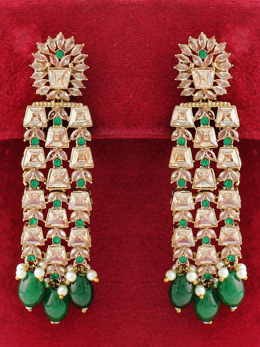 Celina Earrings-Green