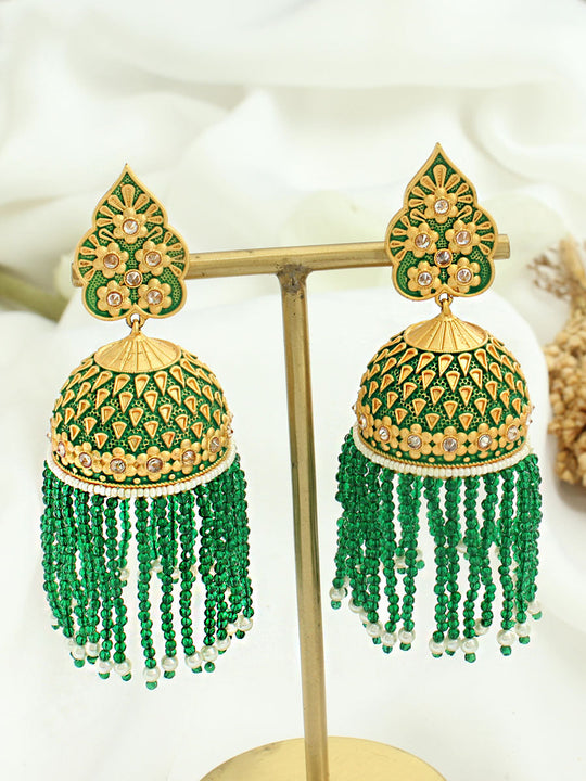 Maryam Earrings-Green