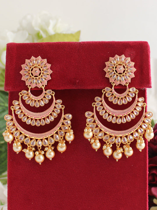 Jasmine Earrings-Pink