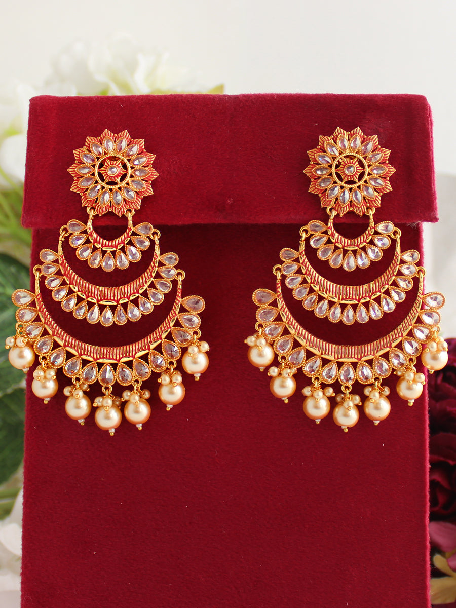 Jasmine Earrings-Red