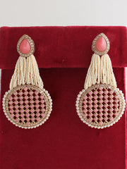 Saira Earrings-Pink