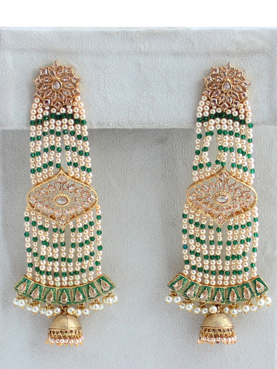 Maysha Earrings-Green