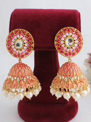 Kaynat Earrings-Pink