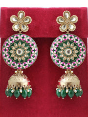 Ishrat Earrings-Green