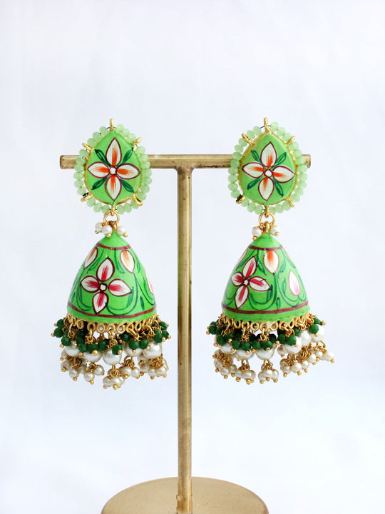 Ashima Earrings-Green