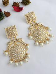 Pushti Earrings-Pearl