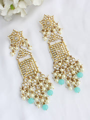 Raas Earrings-Turquoise